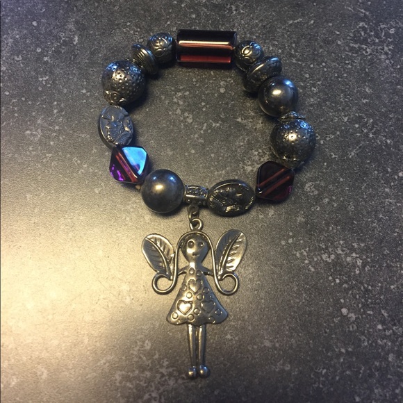 Jewelry - Antique Silver Angel Stretch Bracelet