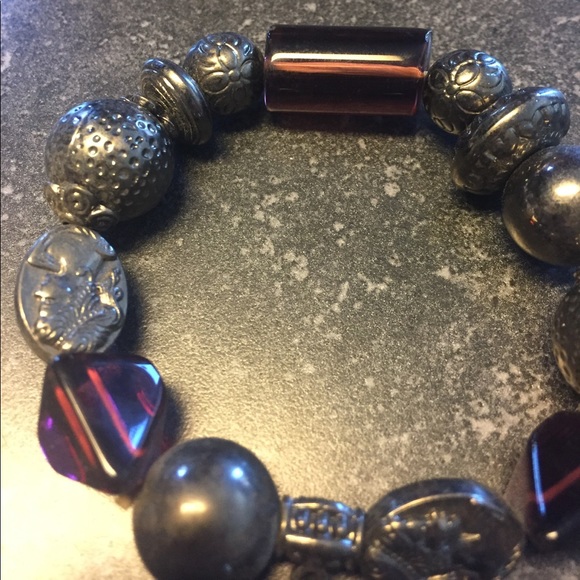 Antique Silver Angel Stretch Bracelet - Picture 3 of 3