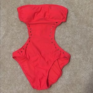 Xhilaration One Piece Strapless Swimsuit