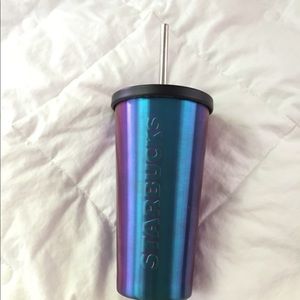 16oz grande Starbucks rainbow iridescent cold cup