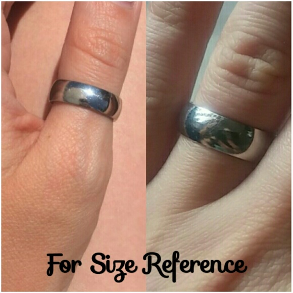 Unisex Stainless Steel 6mm Ring Band - Picture 3 of 3