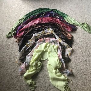 Lot of scarves!