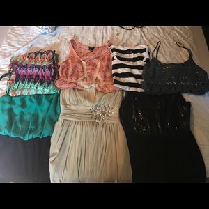 Dresses, shirts, and skirt!