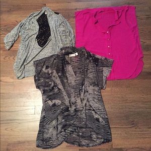 Three top bundle. Perfect for work or play!