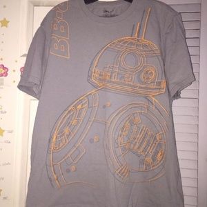 Disney Star Wars BB-8 Gray T-Shirt Men's Size L