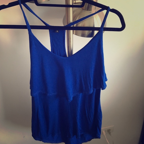 Royal Blue Layered Tank - Picture 1 of 3