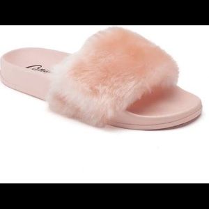 Candies pink fur slides