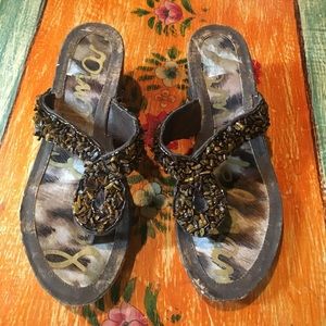 Sam Edelman Wedge Flip Flops