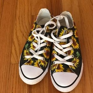 Converse sunflower shoes