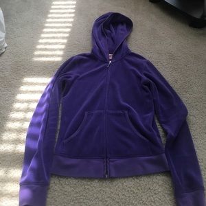 purple terry juicy couture hoodie