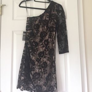 Express black lace dress