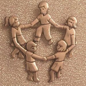 Retired James Avery "Dancing Children" pin