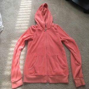 orange juicy couture terry hoodie