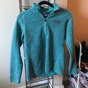 Patagonia Teal 3/4 Zip Better Sweater