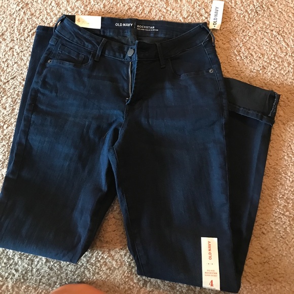 Old navy mid rise rockstar Jeans- 2 pair! - Picture 1 of 2