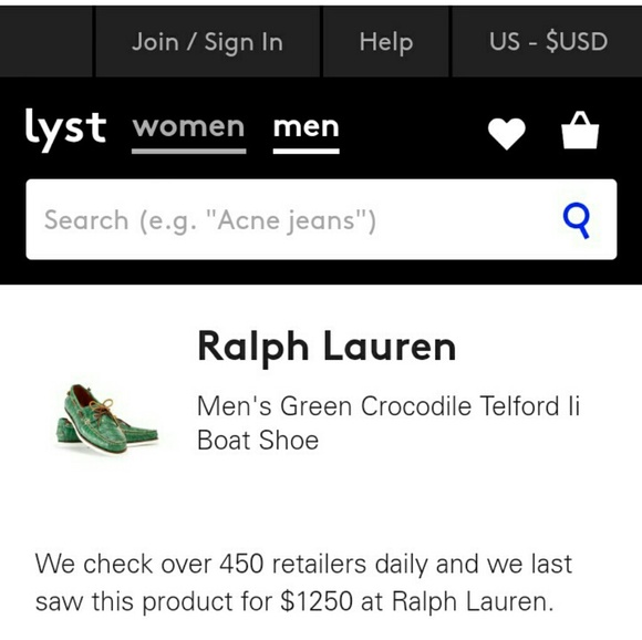 Ralph Lauren Telford li boat shoe for men