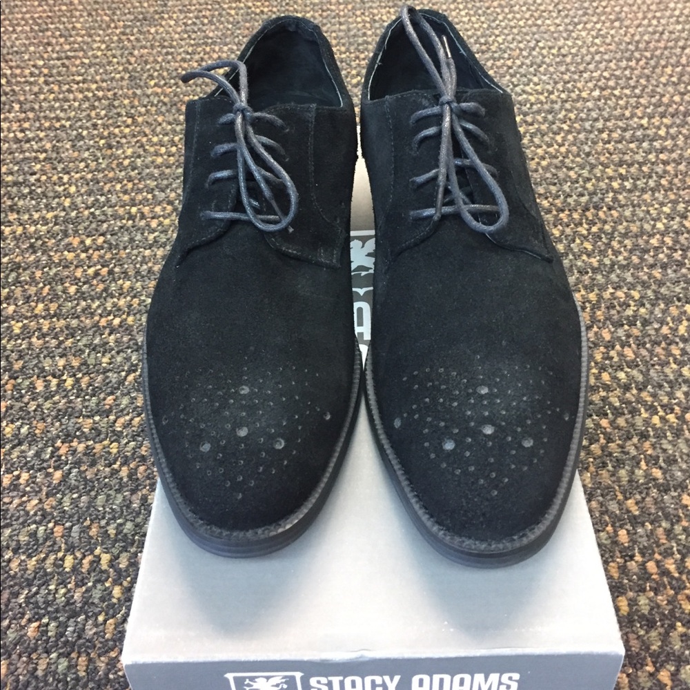 Black Stacy Adams suede shoe