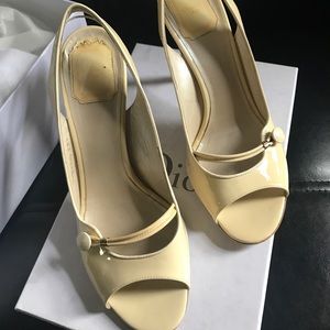 Authentic Dior Beige Cream Heels Size 39.5