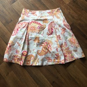Beautiful Paisley Pleated Skirt
