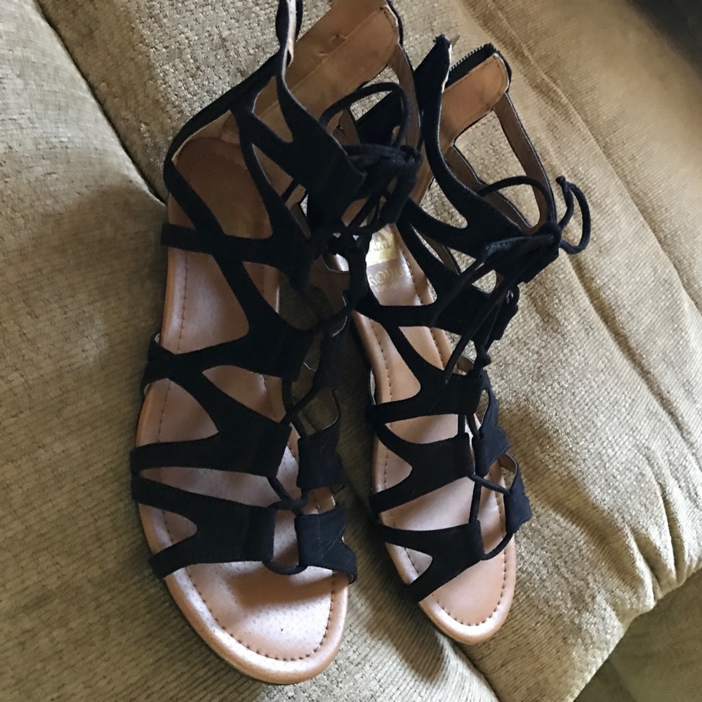 Lace up gladiator sandals