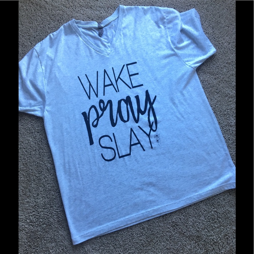 Wake Pray Slay graphic tee