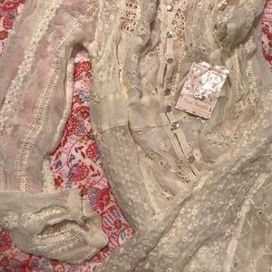 NWT Free People Lace Dress with Slip Size 4