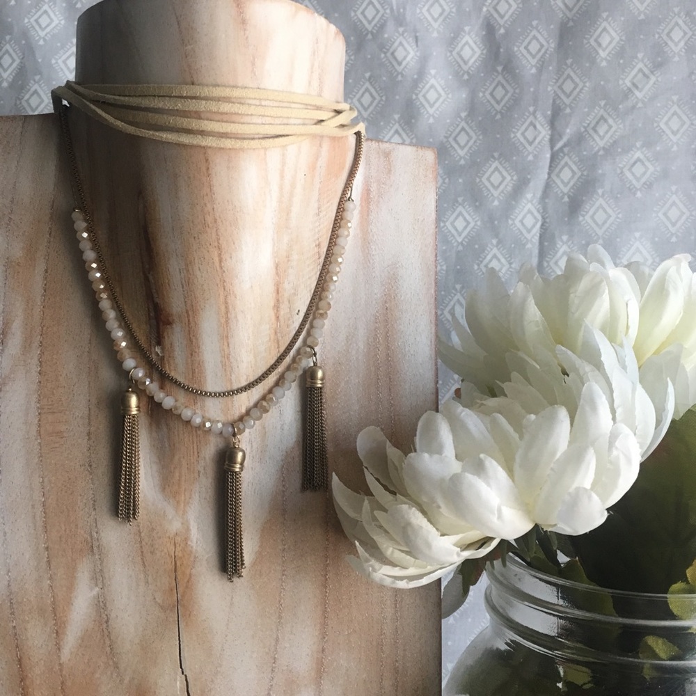 Fashion Tan Chocker Necklace