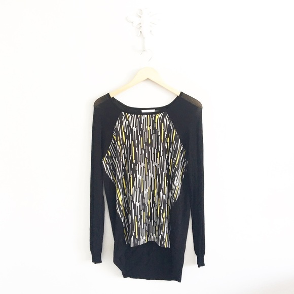 Calvin Klein Tops - Calvin Klein Mixed Media Long Sleeve T-Shirt