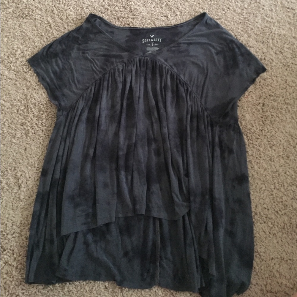 Tie dyed flowy t shirt