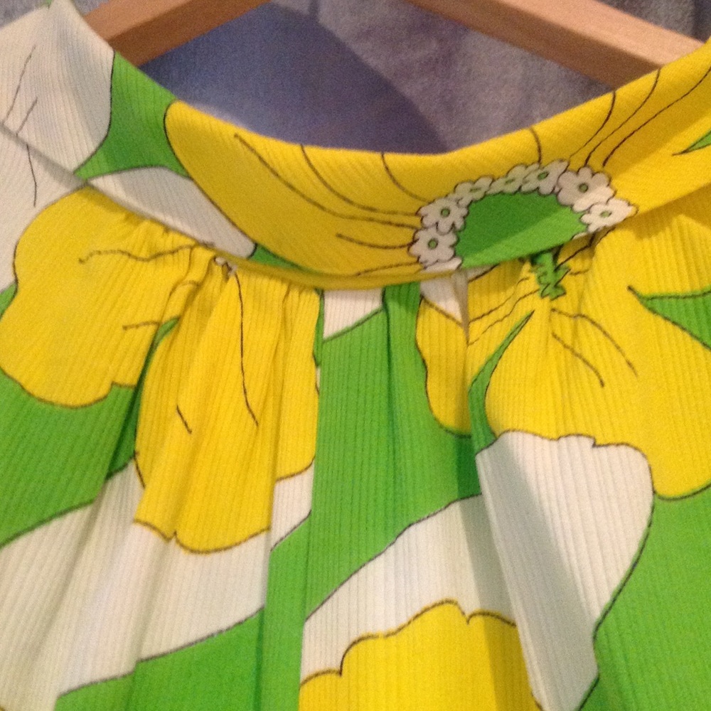 Funky vintage flare bottom jumpsuit.