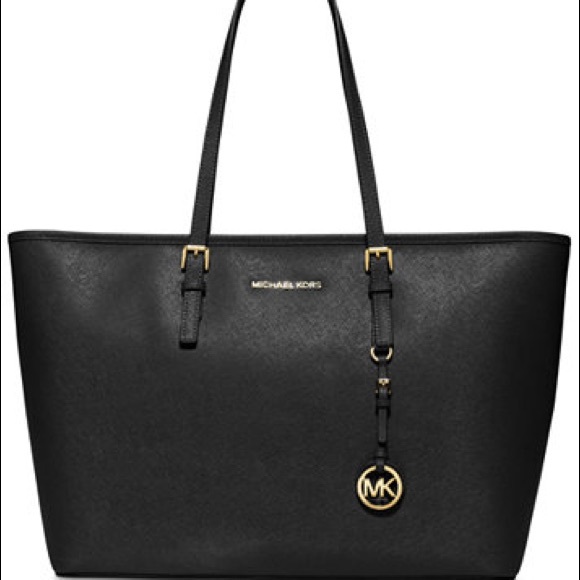 Michael Kors Handbags - Michael Kors Jet Set Saffiano Tote + Wallet