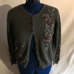Ladies embroidered sweater