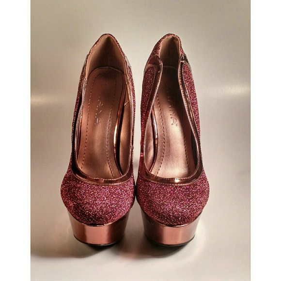 BRONZE PLATFORM PUMPS(NO OFFERS) - Picture 4 of 5