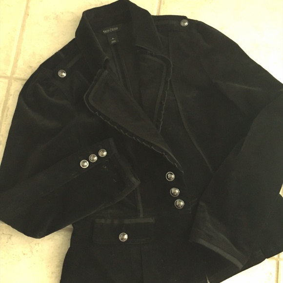 White House Black Market Jackets & Blazers - White House Black Market Stretch Velvet Jacket