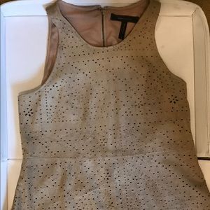 Suede tank top