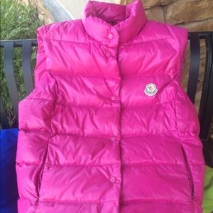 Moncler down puffer vest in excellent condition.