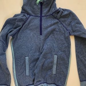ivivva blue quarter zip jacket