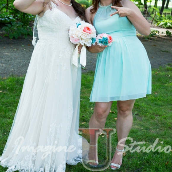 David's Bridal Dresses & Skirts - Mint Bridesmaid/Homecoming Dress