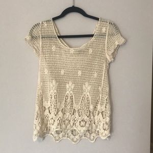Urban outfitters ecote lace top
