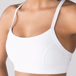 Lululemon Rise and Run Bra, white size 4 / 6