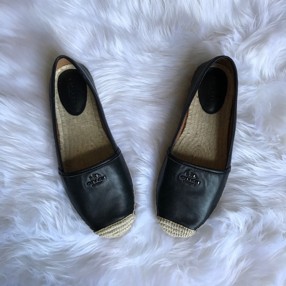 Coach Leather Espadrilles - Picture 1 of 7