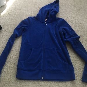 blue juicy couture terry hoodie