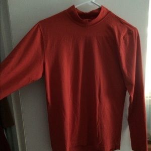 Long-sleeved Red Turtleneck
