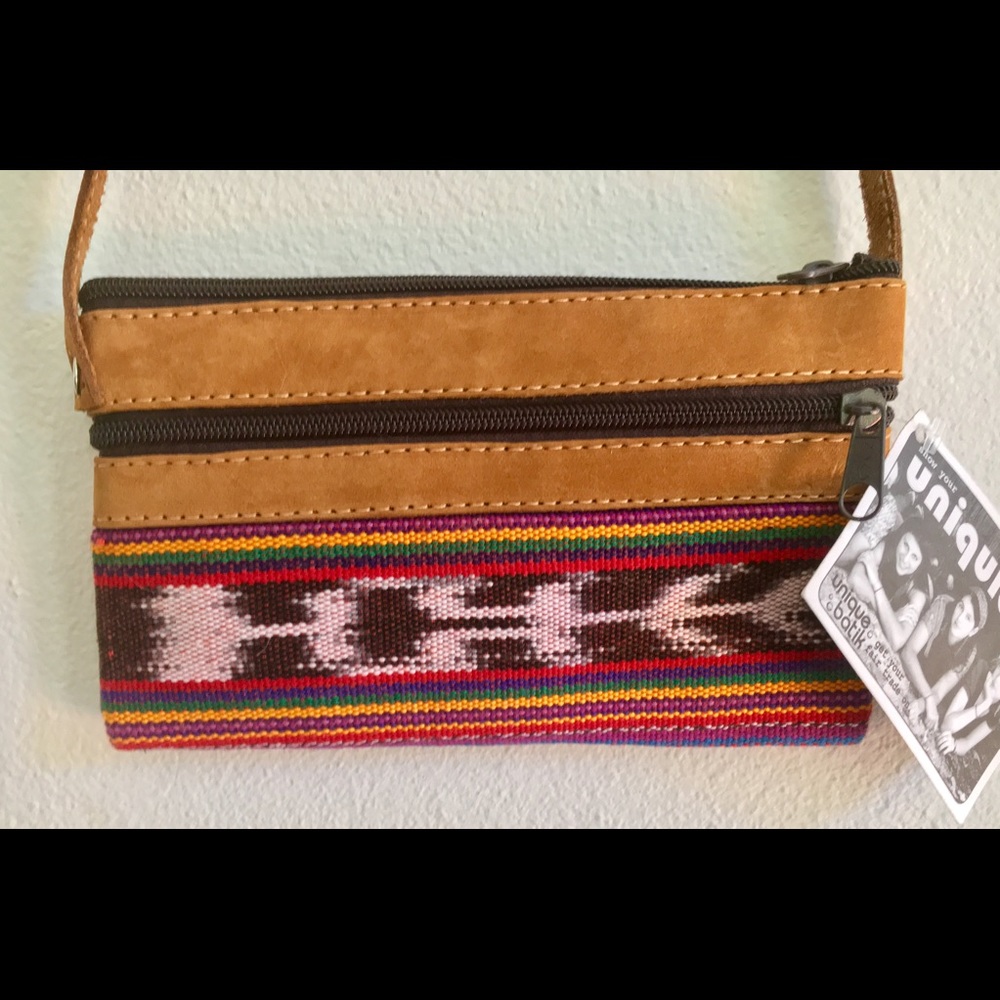 Tribal guatemalan fair trade crossbody bag.
