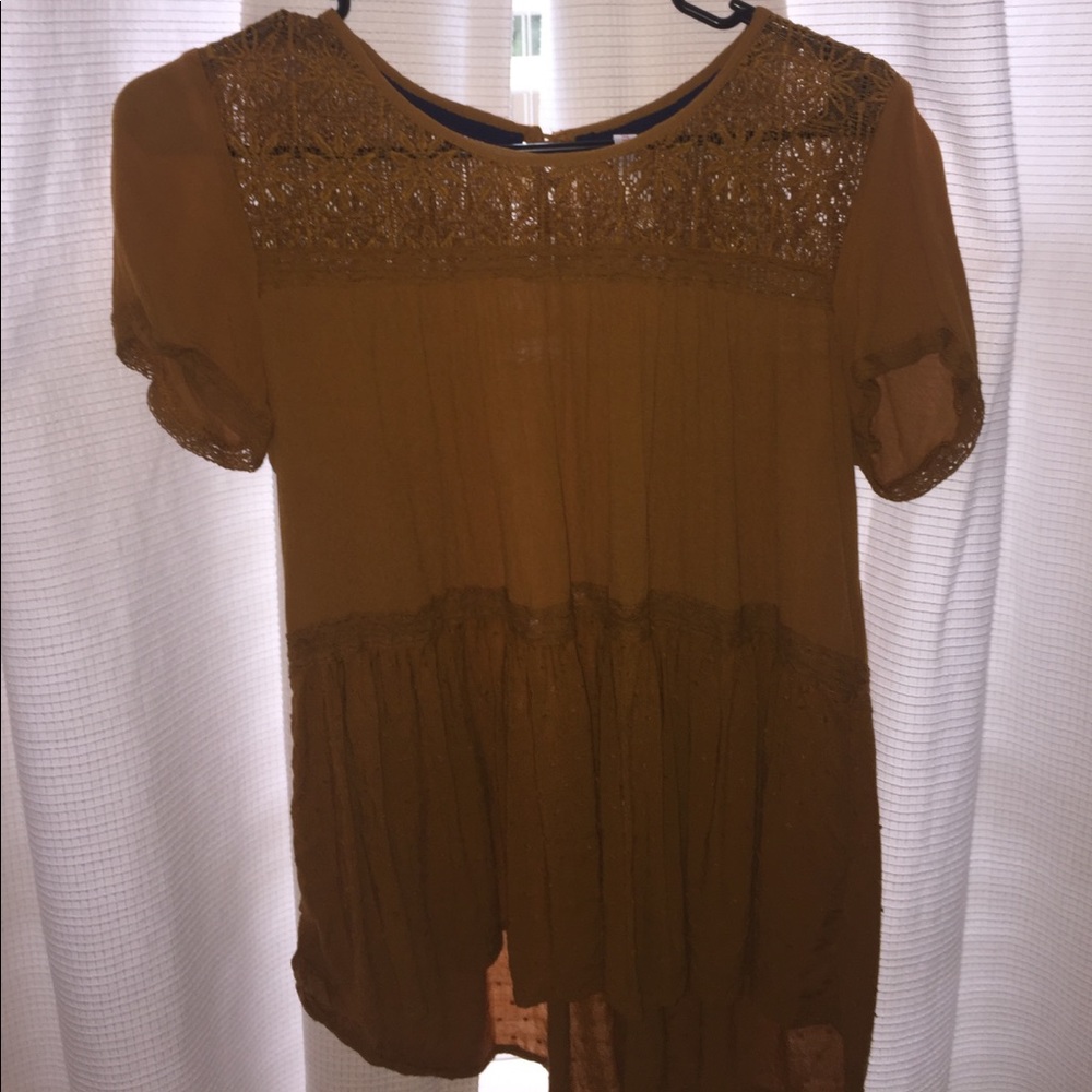 Burnt Yellow Blouse