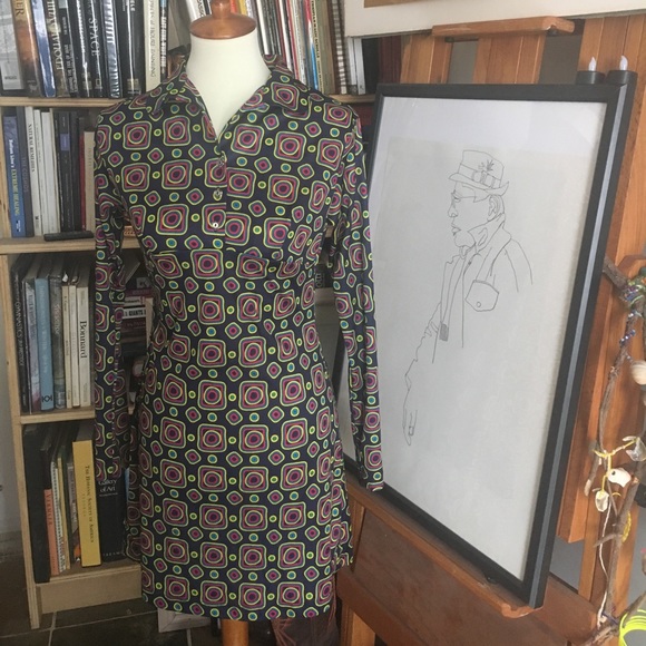 HP🔮vintage mod bod dress🔮 - Picture 1 of 5