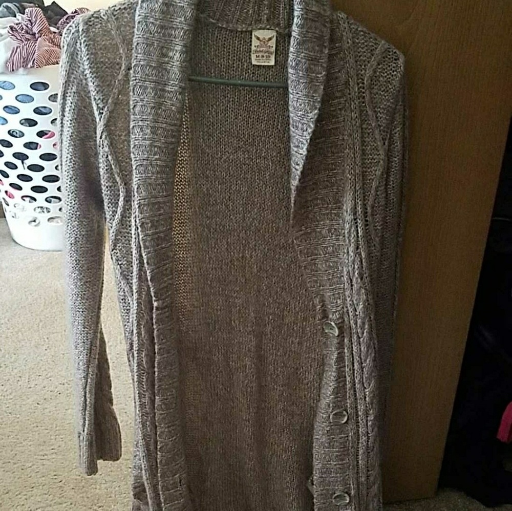 Long knit cardi