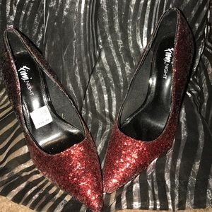 Glitter Red Heels