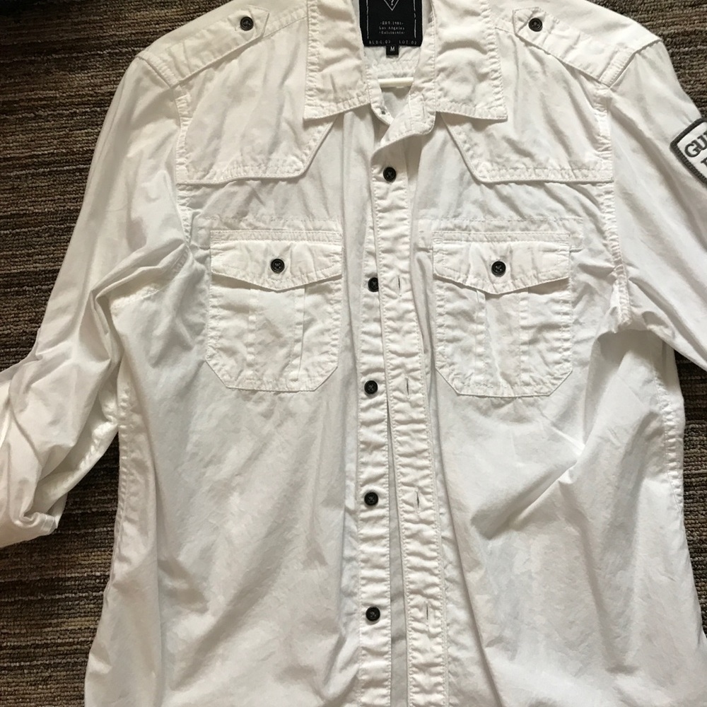 Guess button down long sleeve