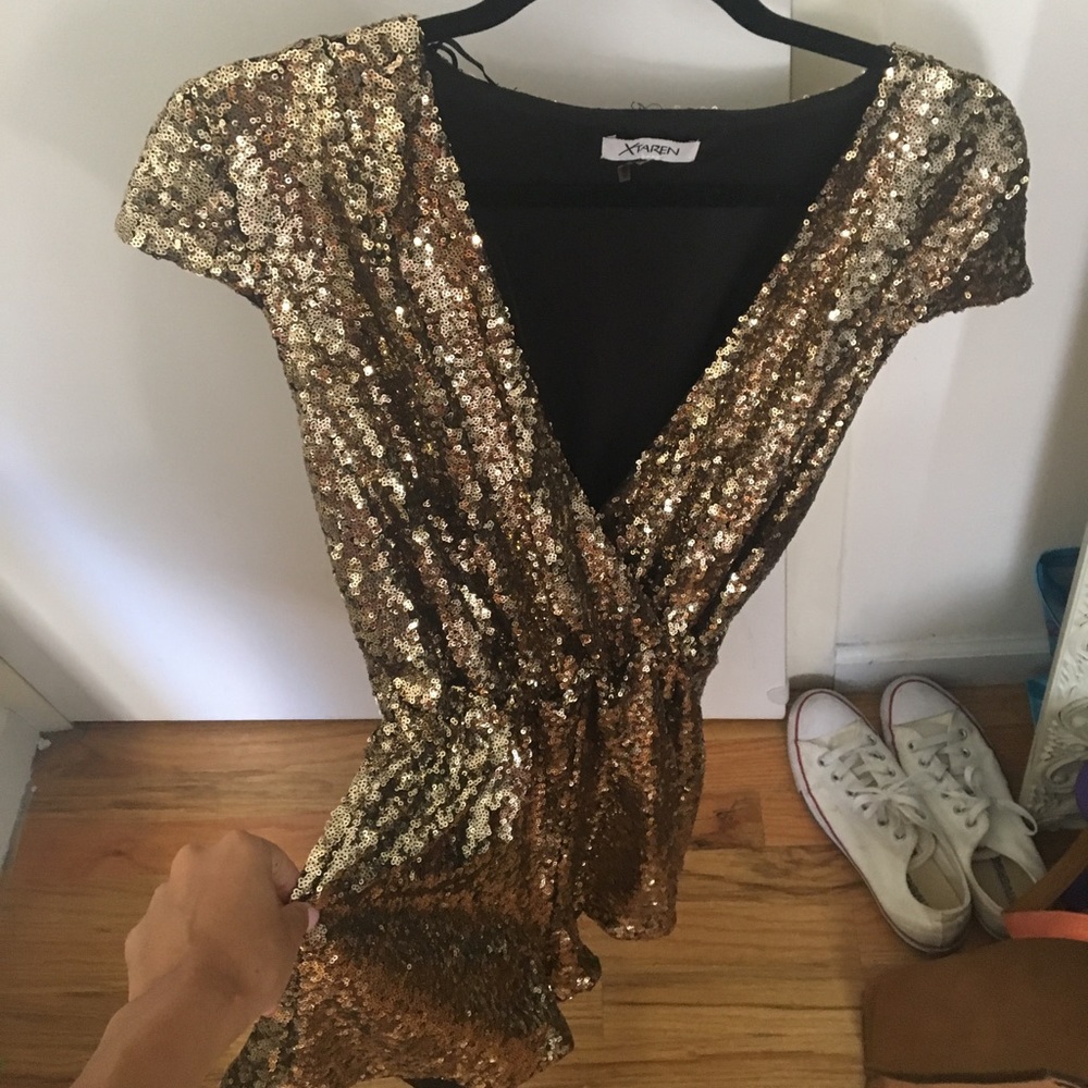 Gold  romper